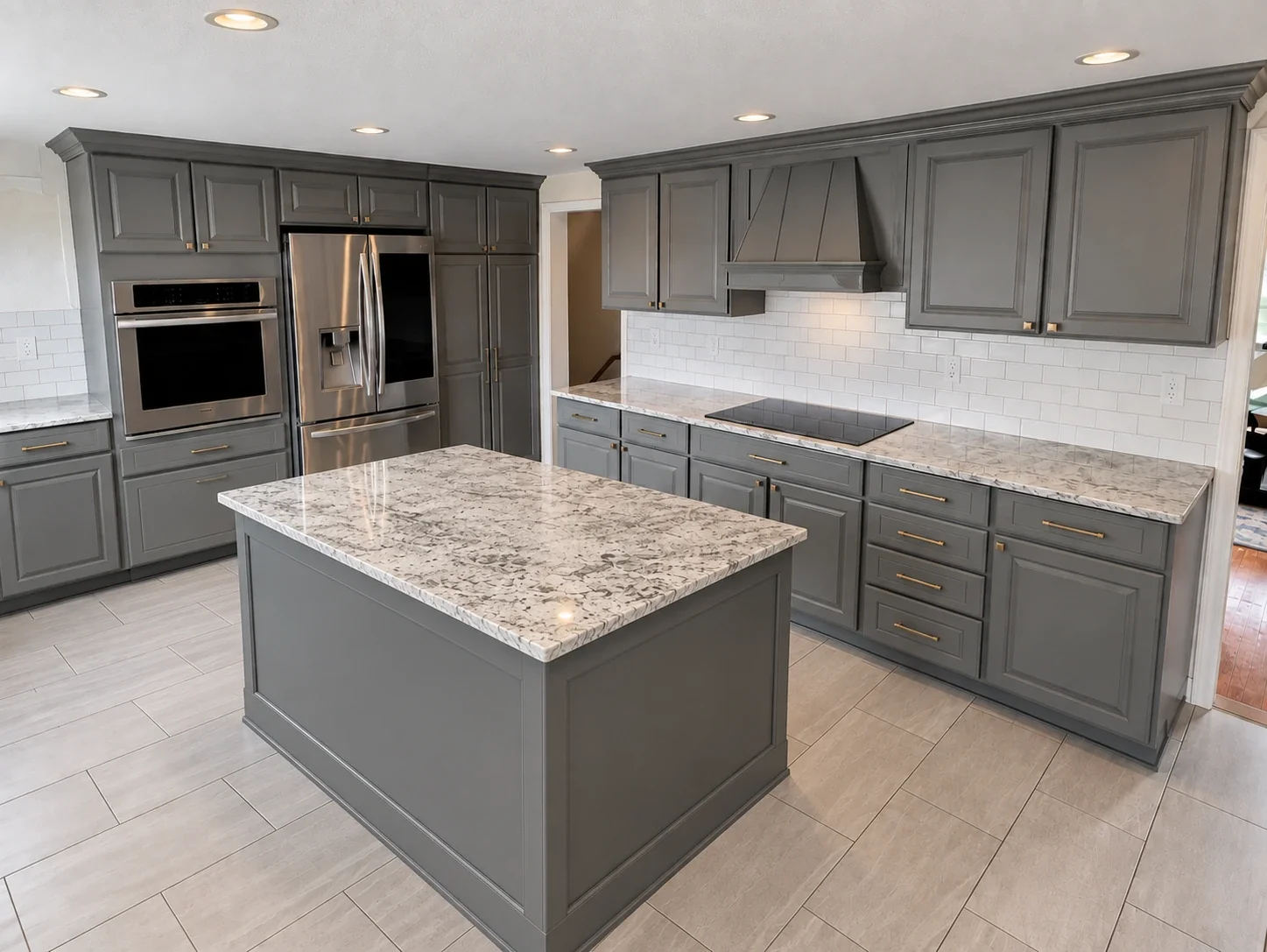 Kitchen & Island Refinish — Ambler, PA, after refinishing