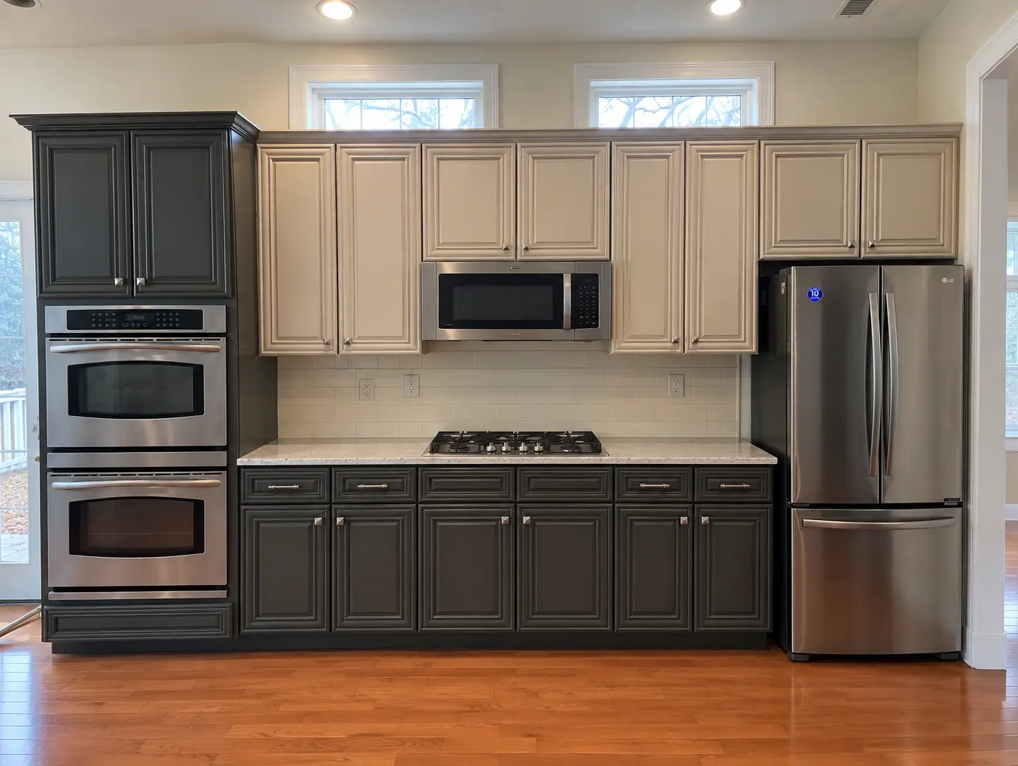Two-Tone Kitchen Refinish — Haddonfield, NJ, after refinishing