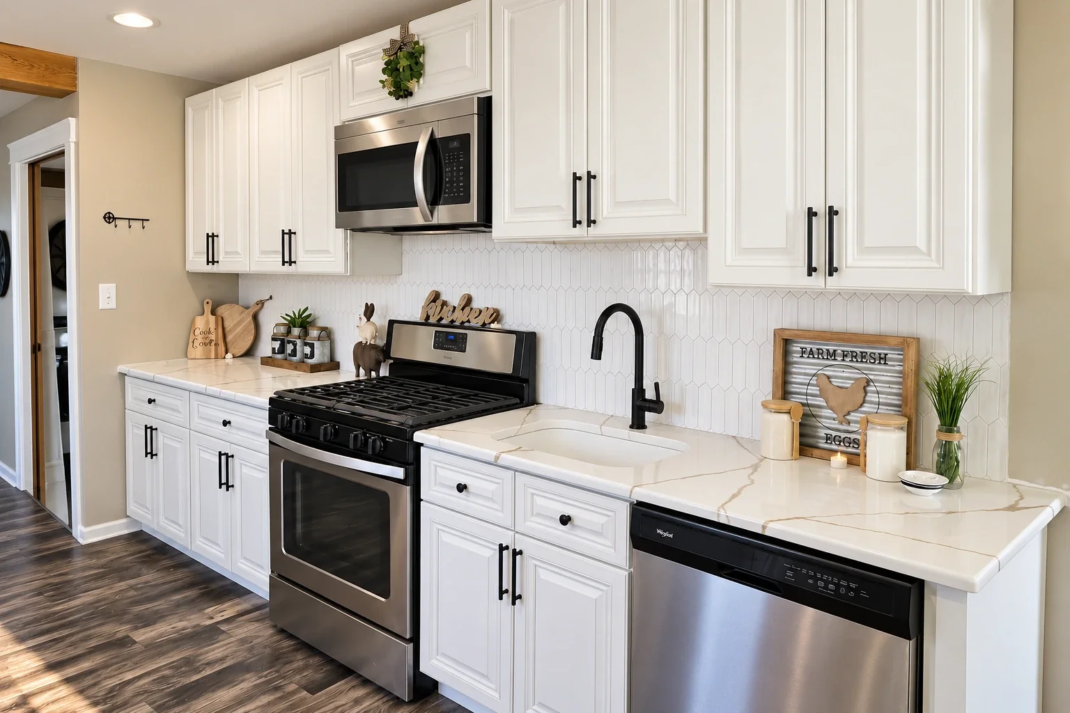 Farmhouse Kitchen Refinish — Maple Shade, NJ, after refinishing