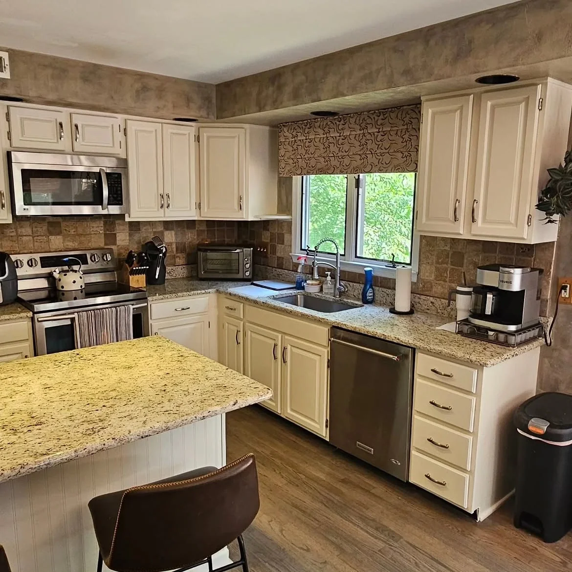 Cabinet masking prep & spraying transformation