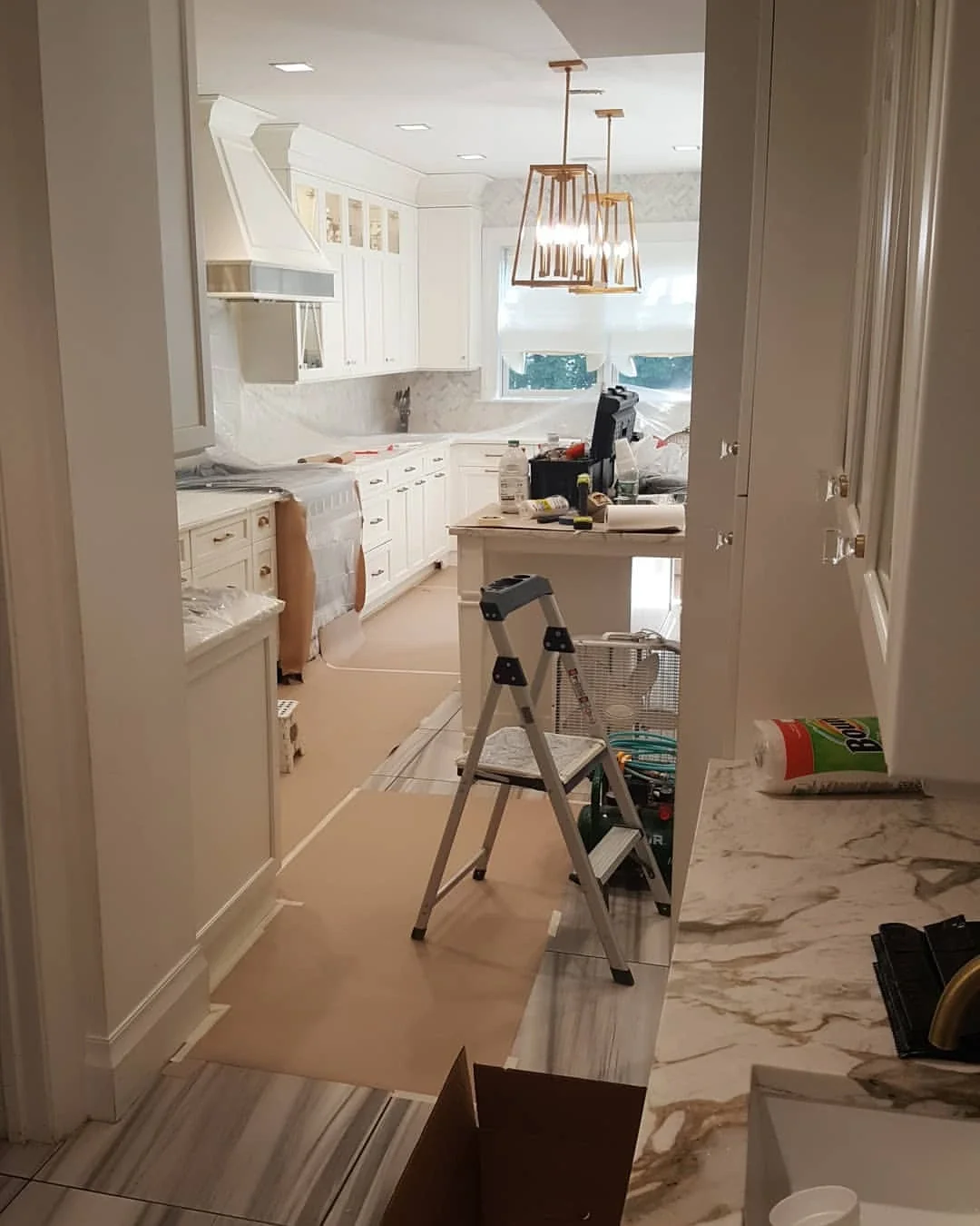 Custom built-in cabinetry refinishing